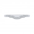 Round Diamond Wedding Band in 14K White Gold