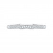 Round Diamond Wedding Band in 14K White Gold