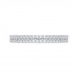 Half-Eternity Round Diamond Wedding Band in 14K White Gold