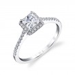 Princess Cut Engagement Ring - Jenny