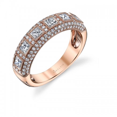 Rose Gold Diamond Band