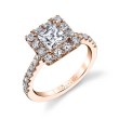 Princess Cut Classic Halo Engagement Ring - Jacalyn