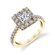 Princess Cut Classic Halo Engagement Ring - Jacalyn