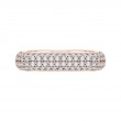 Round Diamond Fashion Band in 18K Rose Gold