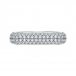Round Diamond Fashion Band in 18K White Gold