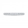 Round Diamond Wedding Band in 18K White Gold