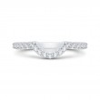 Round Diamond Wedding Band in 18K White Gold