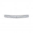 Round Diamond Wedding Band in 18K White Gold
