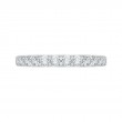 Round Diamond Wedding Band in 18K White Gold