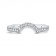 Round Diamond Wedding Band in 18K White Gold