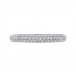 Round Diamond Wedding Band in 18K White Gold