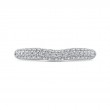 Round Diamond Wedding Band in 18K White Gold