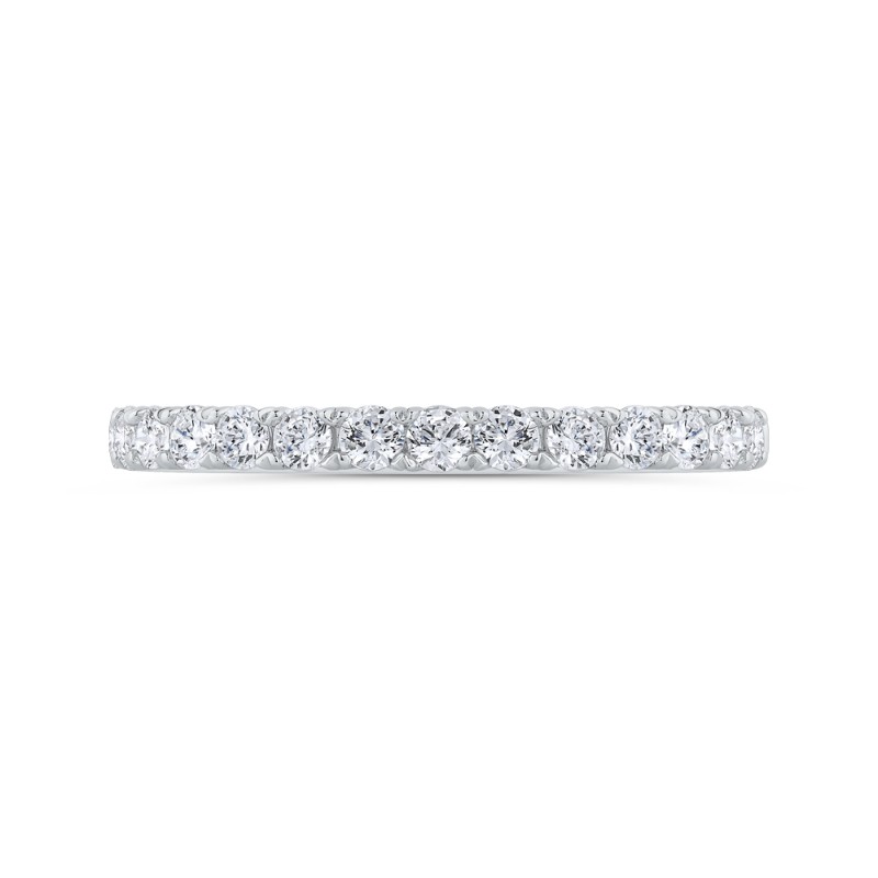 Diamond Wedding Band in 18K White Gold