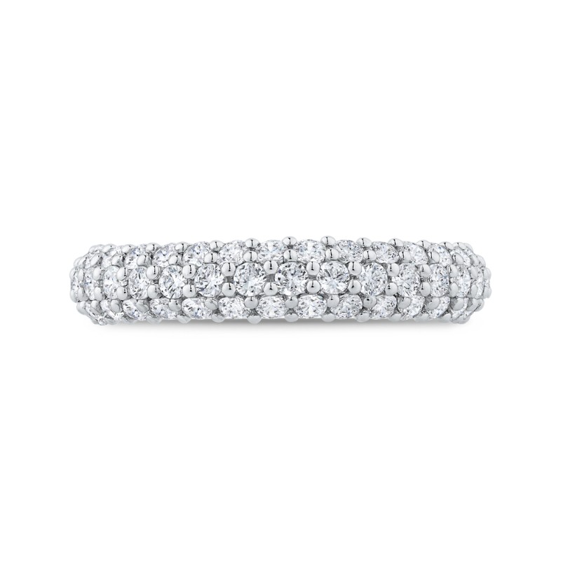 Diamond Wedding Band in 18K White Gold