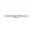 Diamond Wedding Band in 18K White Gold