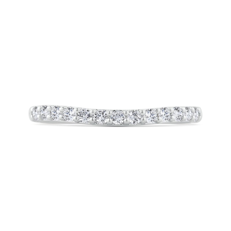 Diamond Wedding Band in 18K White Gold