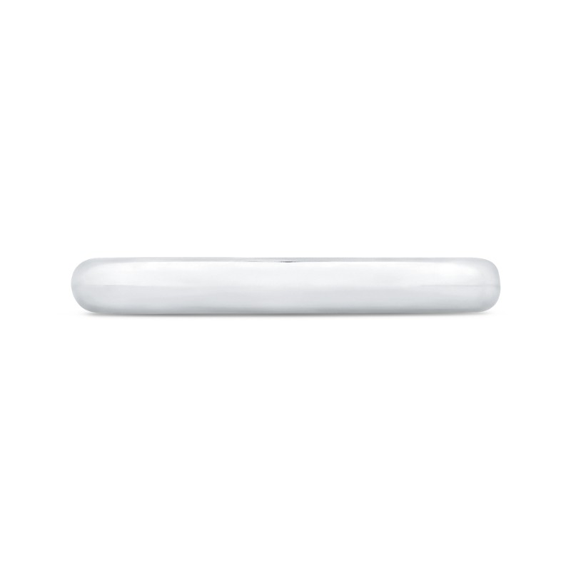 Plain Wedding Band in 18K White Gold