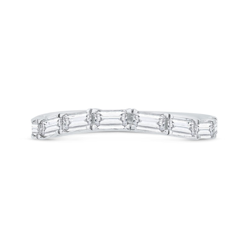 Diamond Wedding Band in 14K White Gold