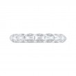 Bezel Set Diamond Wedding Band in 14K White Gold