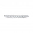 Round Diamond Wedding Band in 18K White Gold