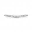 Round Diamond Wedding Band in 18K White Gold