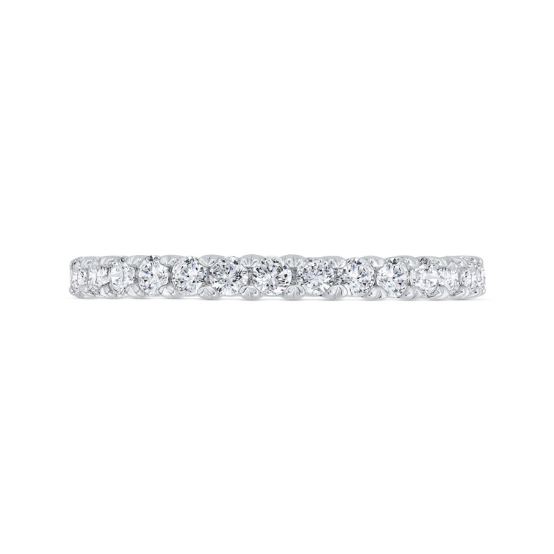 Diamond Wedding Band in 18K White Gold