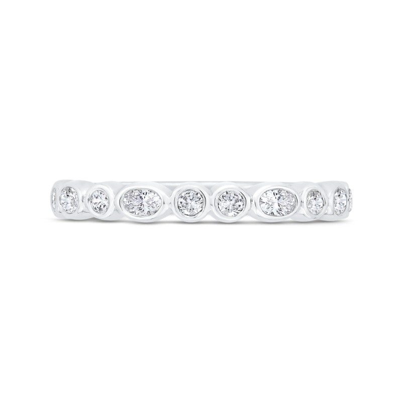 Diamond Wedding Band in 14K White Gold