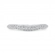 Round Diamond Wedding Band in 18K White Gold