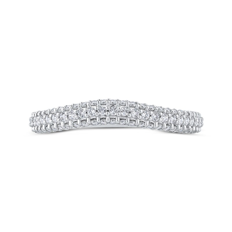 Diamond Wedding Band in 18K White Gold