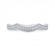 Round Diamond Wedding Band in 14K White Gold