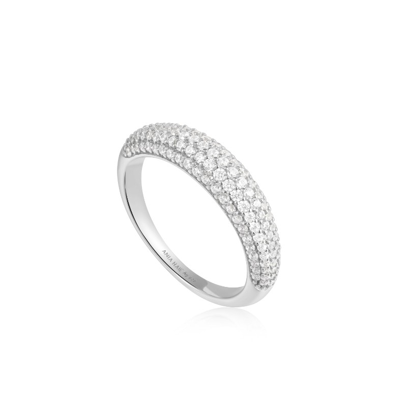 Silver Pav?Dome Ring