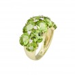 14kt Yellow Gold Peridot & Diamond Ring
