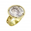 14kt Yellow Gold Genuine Silver Septimus Severus Coin Ring