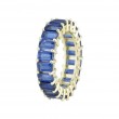 14kt Yellow Gold Kyanite Emerald Cut Eternity Band