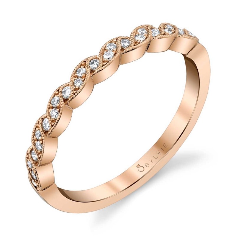 Ribbon Inspired Stackable Band - Sylvianne