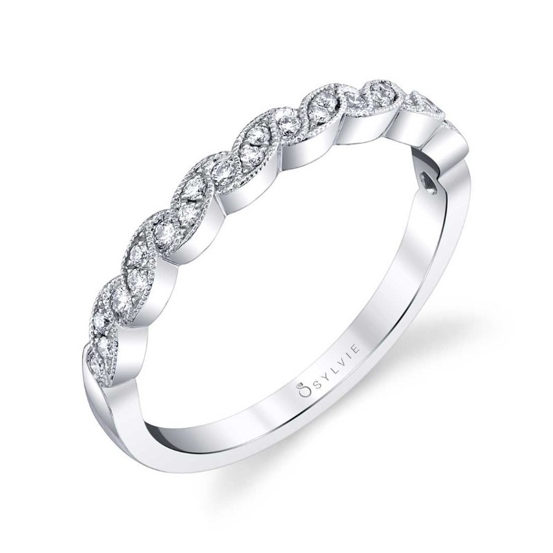 Ribbon Inspired Stackable Band - Sylvianne