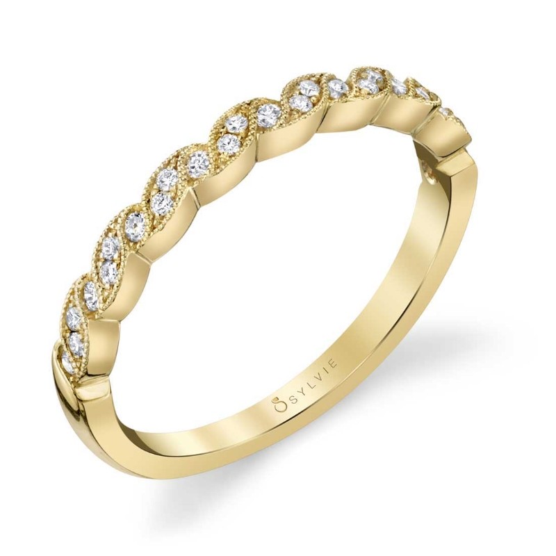 Ribbon Inspired Stackable Band - Sylvianne