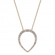 Rose Gold Diamond Teardrop Necklace