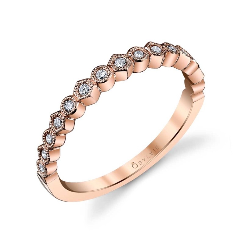 Stackable Wedding Ring - Justine