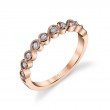 Vintage Inspired Diamond Stackable Wedding Band - Chloé