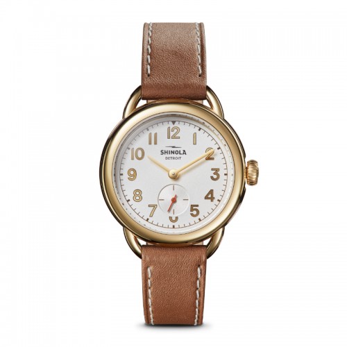 The Runabout Light Silver Dial Leather Watch