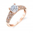 Cushion Cut Modern Vintage Engagement Ring - Destine