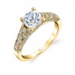 Cushion Cut Modern Vintage Engagement Ring - Destine