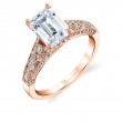 Emerald Cut Modern Vintage Engagement Ring - Destine