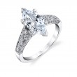 Marquise Cut Modern Vintage Engagement Ring - Destine