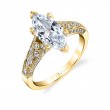 Marquise Cut Modern Vintage Engagement Ring - Destine