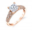 Princess Cut Modern Vintage Engagement Ring - Destine
