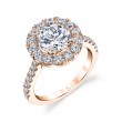 Round Cut Classic Halo Engagement Ring - Olivia