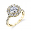 Round Cut Classic Halo Engagement Ring - Olivia