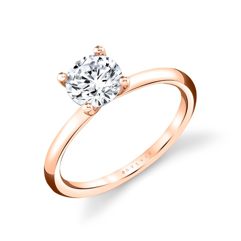 Round Cut Solitaire Engagement Ring - Amelia